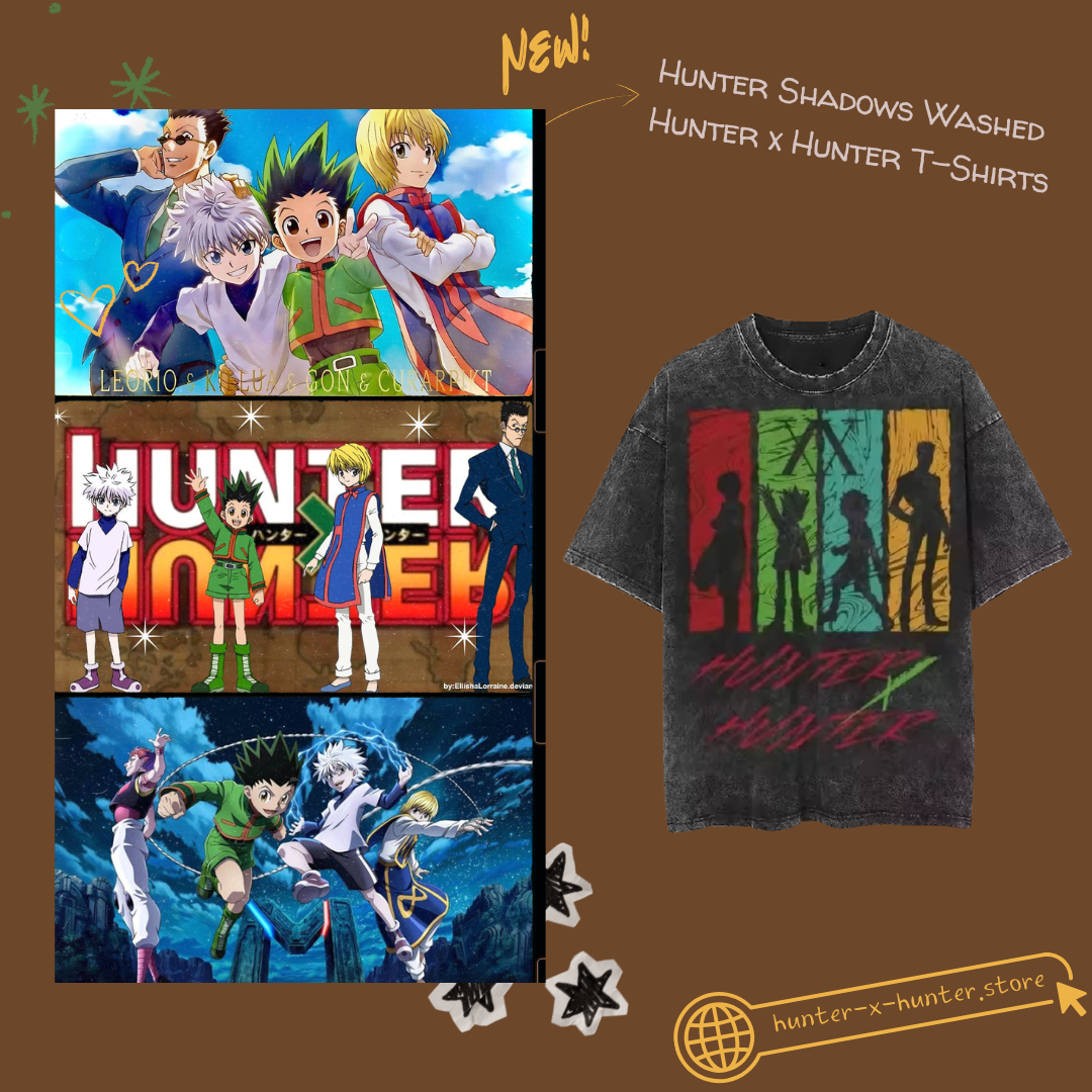 Hunter Shadows PTTT1005 Washed Hunter x Hunter T-Shirts